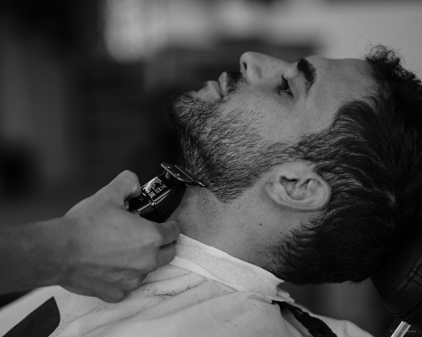 Barbershop interior at 1511 Stanza Della Barberia