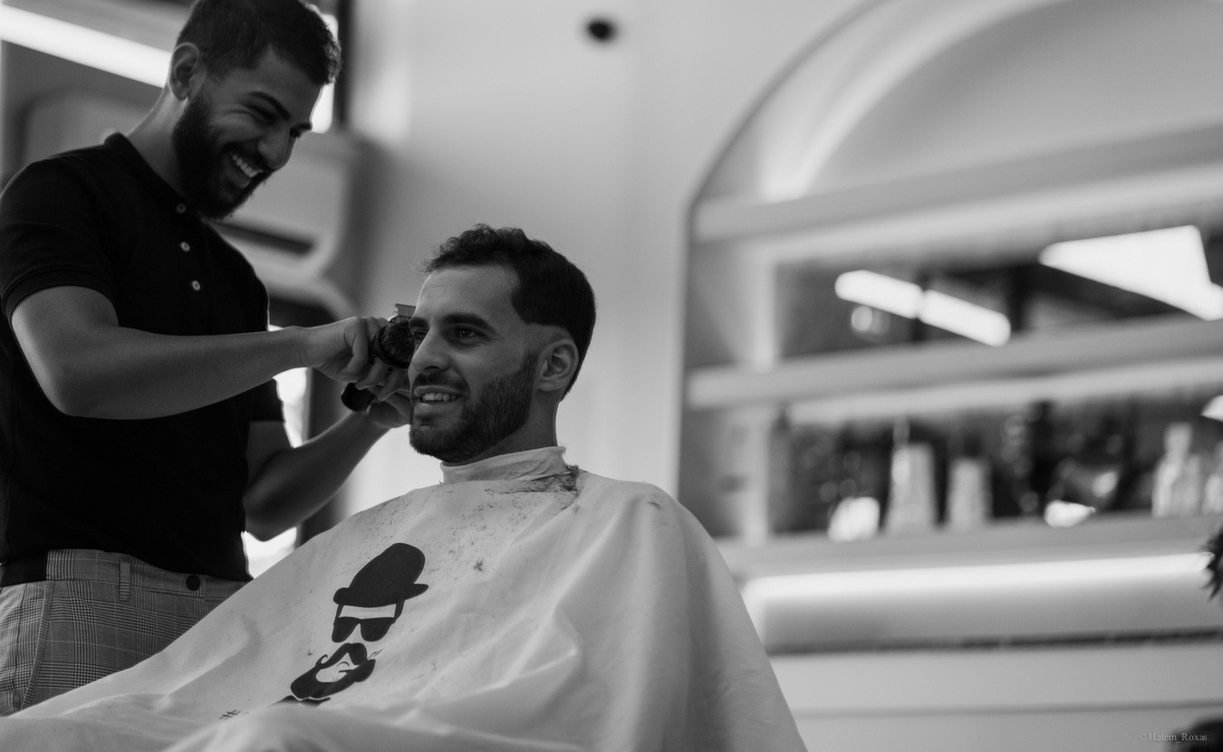 Beard styling at 1511 Stanza barbershop